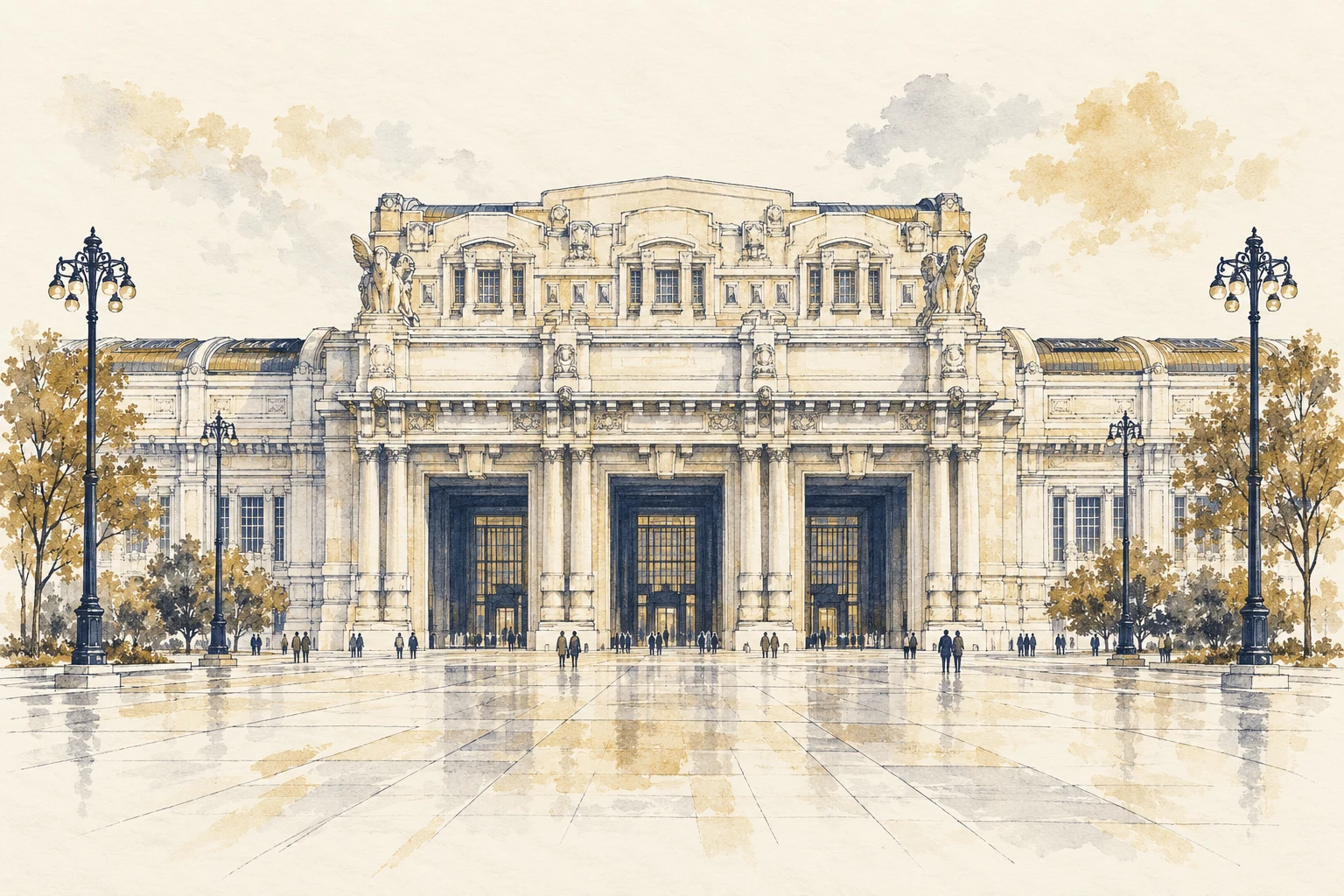 Illustrazione: Milano Centrale